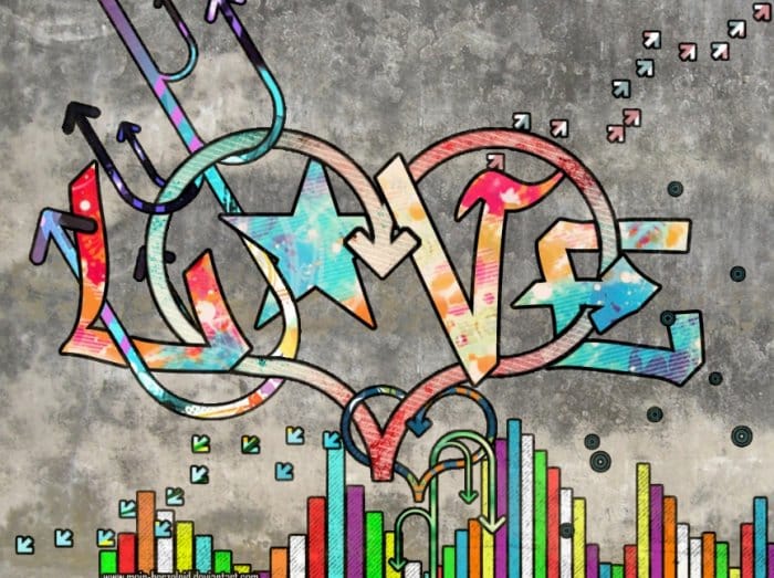Gambar Grafiti Cinta