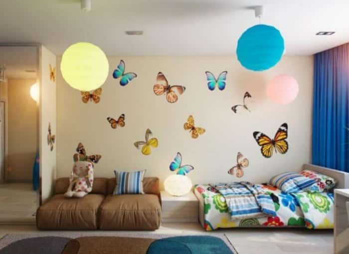 Hiasan Dinding Kamar Dengan Tema Kupu – Kupu Hiasan Dinding Kamar Dengan Tema Kupu – Kupu