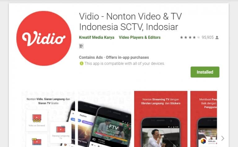 14+ Aplikasi Nonton TV Terbaik, Gratis, Tanpa Quota di HP dan PC