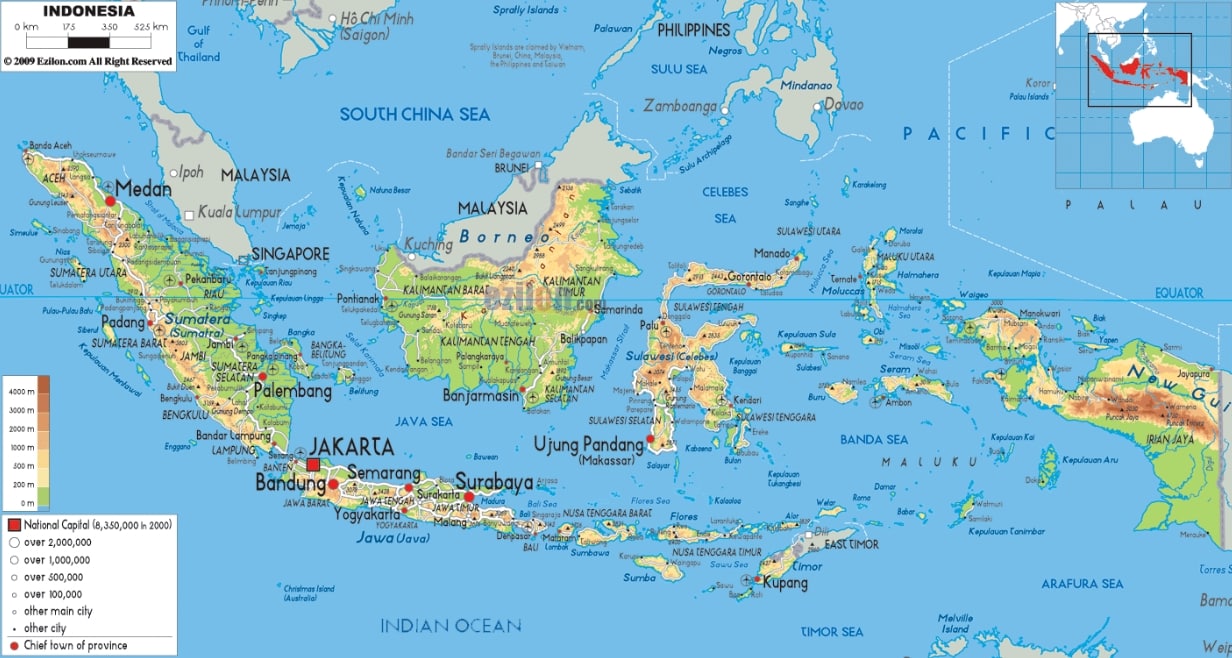 Peta Indonesia Kekayaan Alam