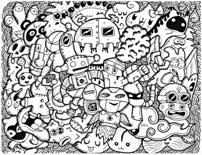 Download 86 Background Doodle Art Berwarna Gratis Terbaru