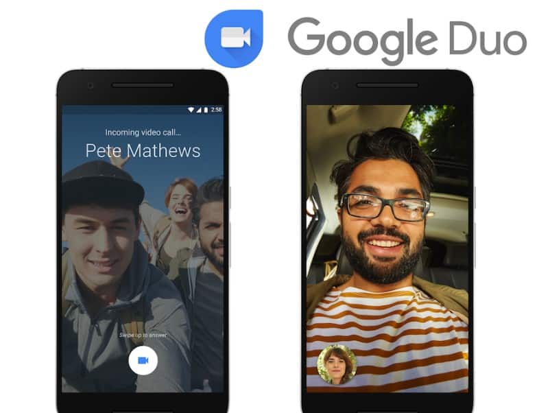 google duo video call on laptop