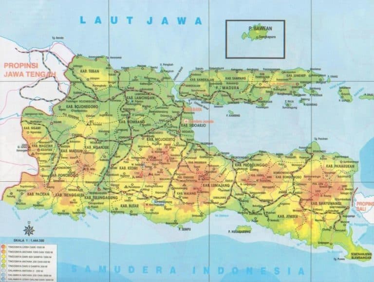 Gambar Peta Jawa Timur - Thegorbalsla