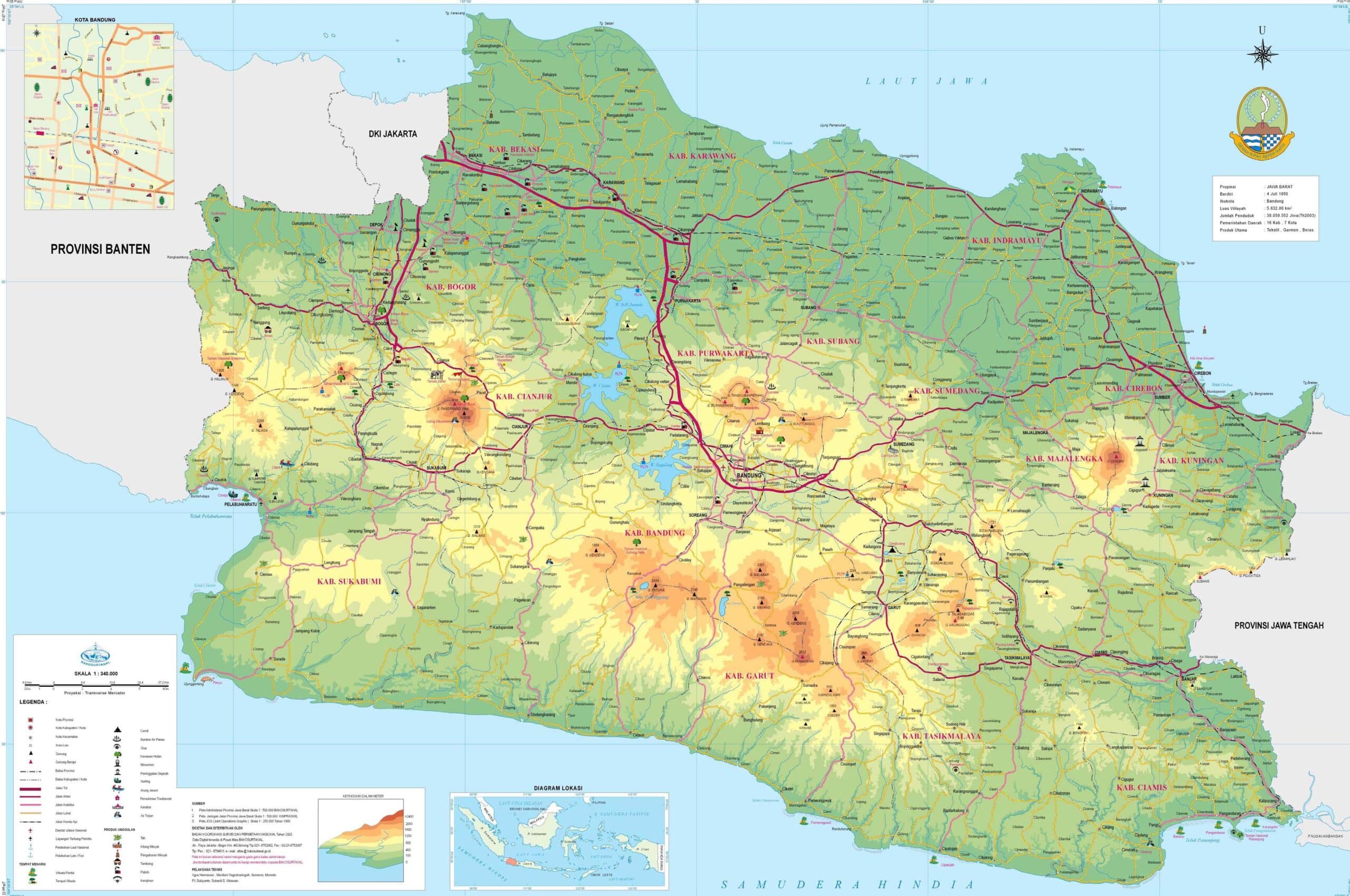 Gambar Peta Jawa Barat - Thegorbalsla