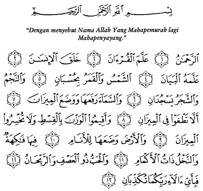 Download 89+ Contoh Surat Surat Ar Rahman Untuk Mahar Gratis Terbaru