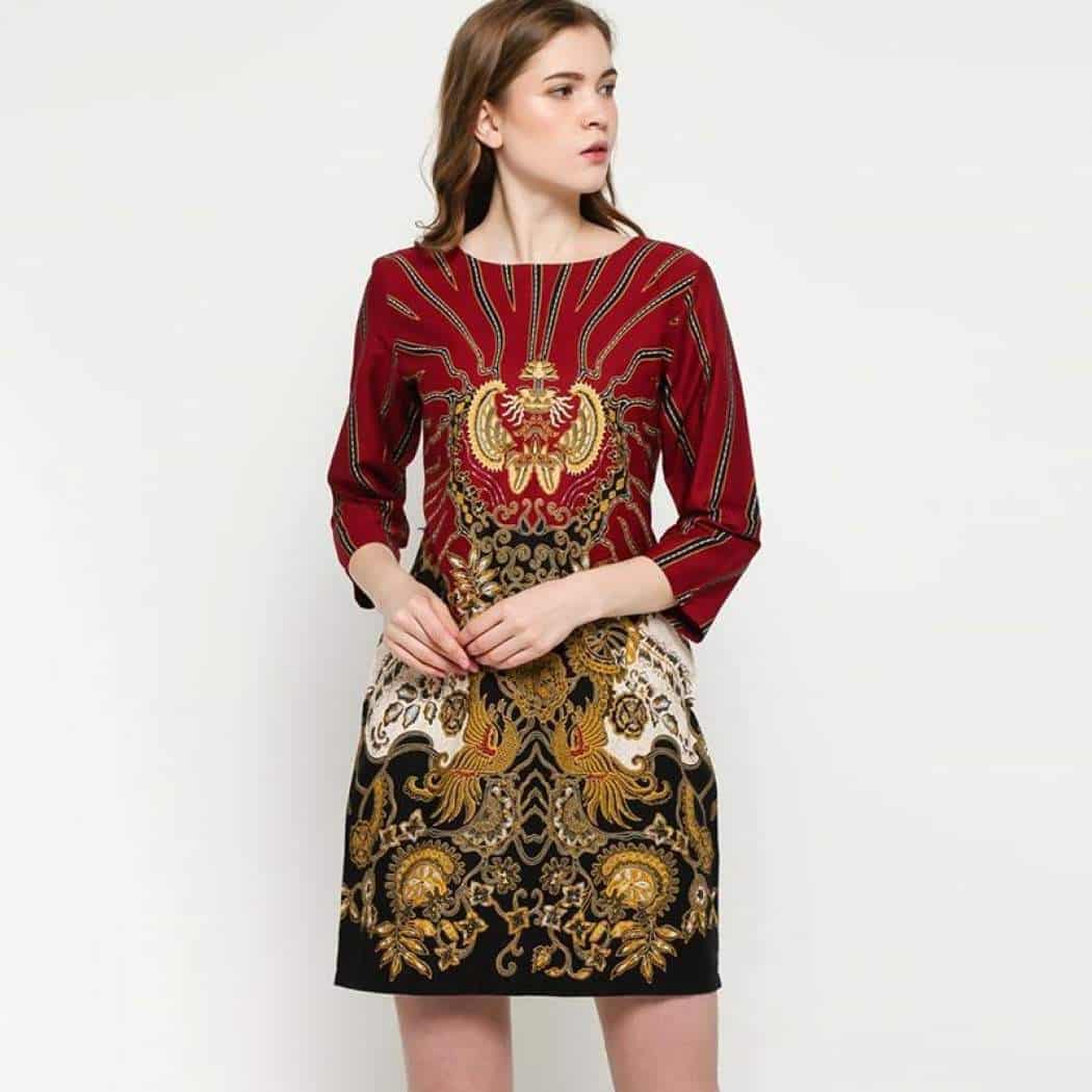 Model Batik Dress Body Fit Thegorbalsla 
