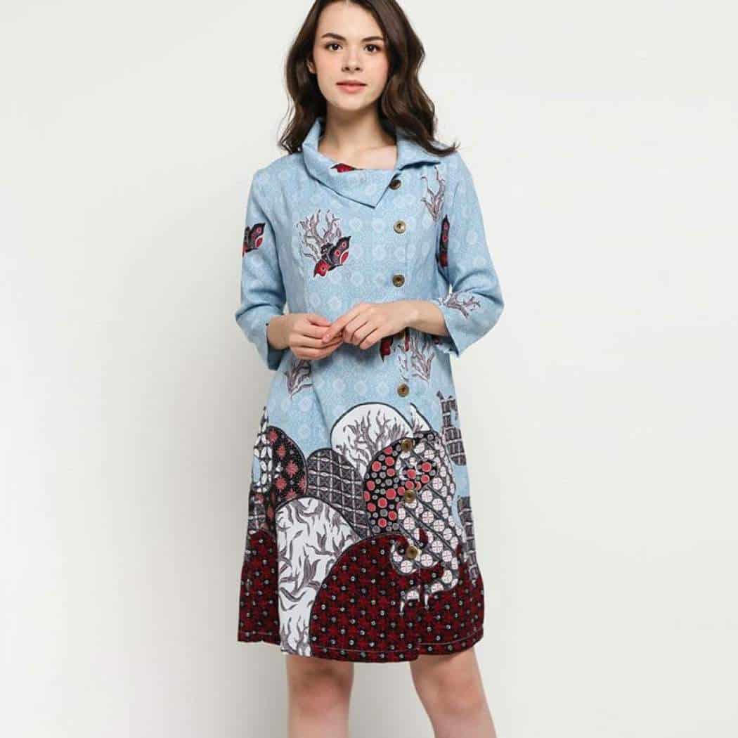  Model  Batik  Dress  Unik Modern  Thegorbalsla