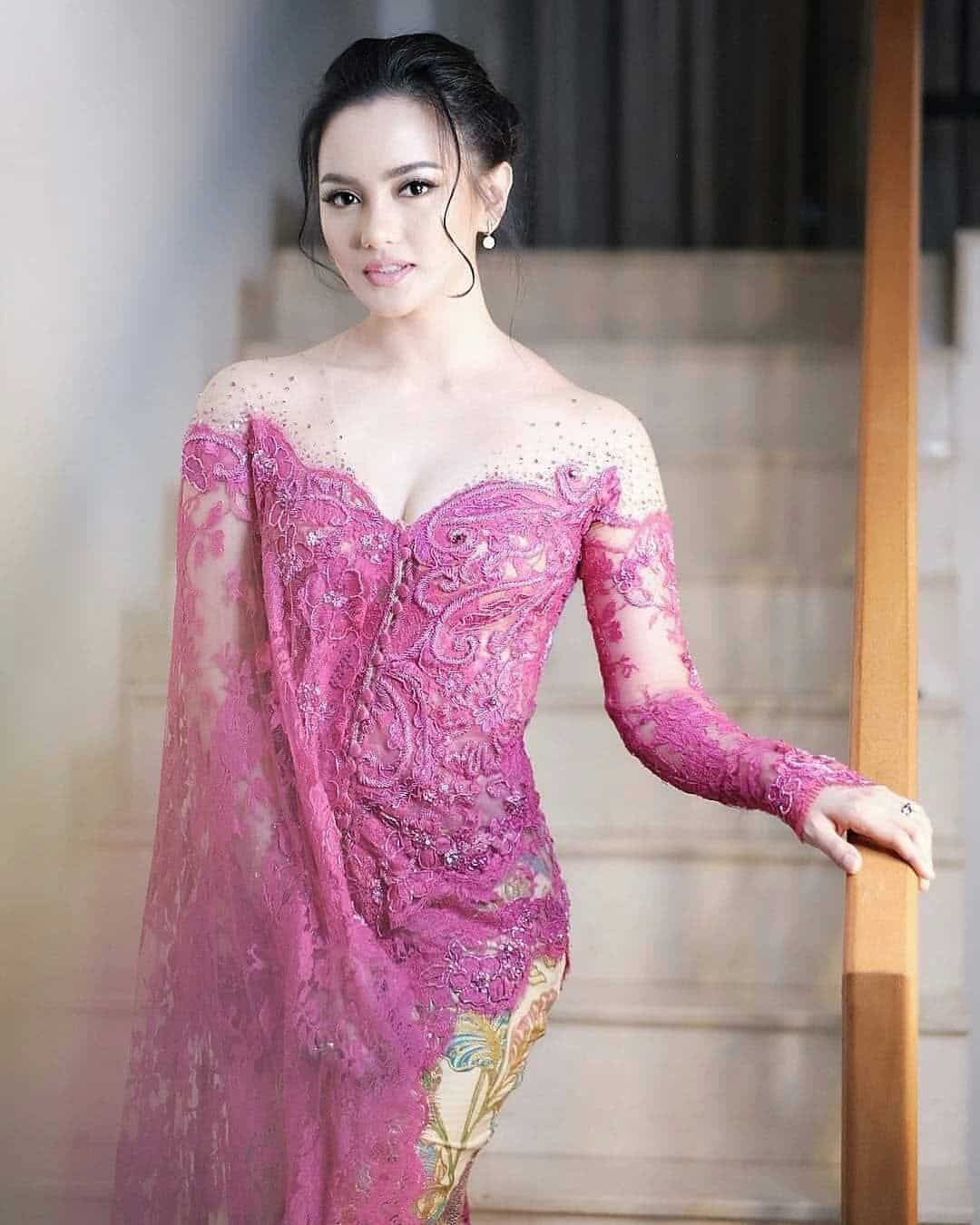  Model  Kebaya Off  Shoulder  Brokat Thegorbalsla