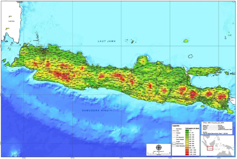 Peta  Pulau  Jawa  Thegorbalsla