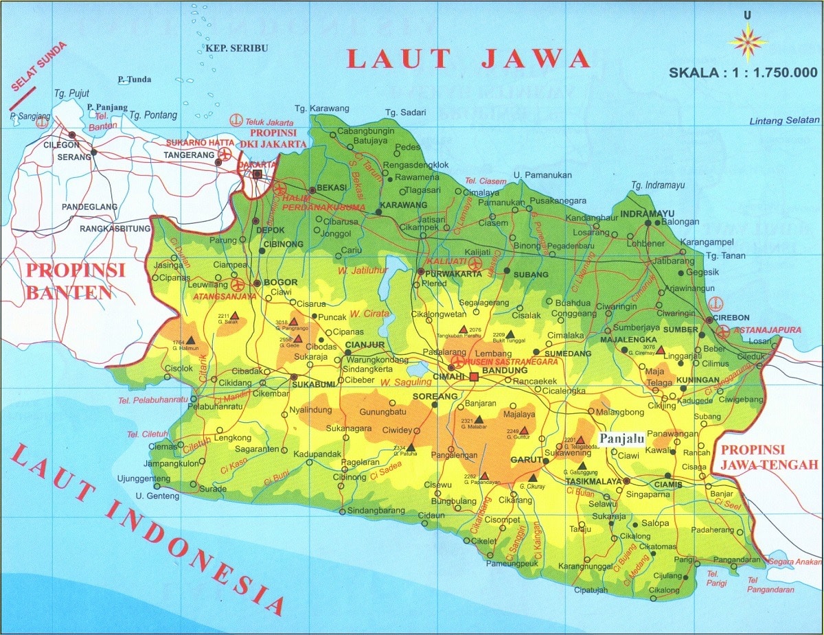  Peta  Jawa  Barat  Lengkap Thegorbalsla