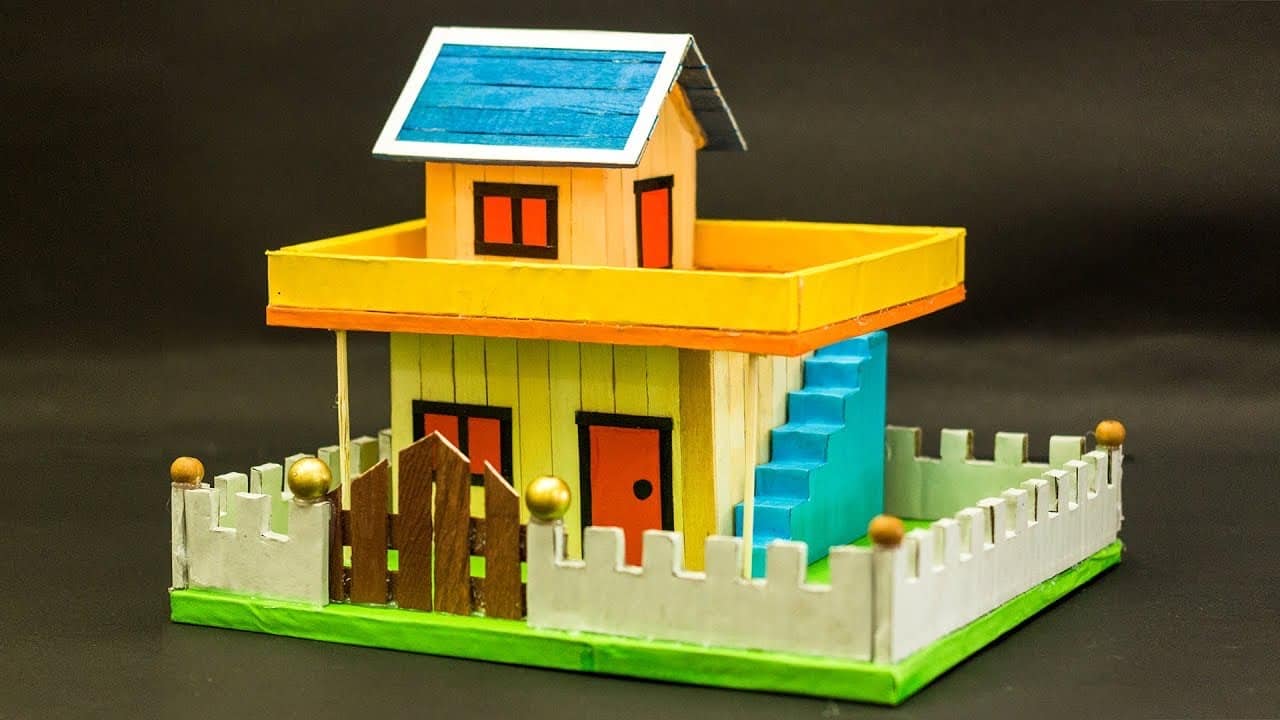 Gambar Rumah Mainan Dari Stik Es Krim