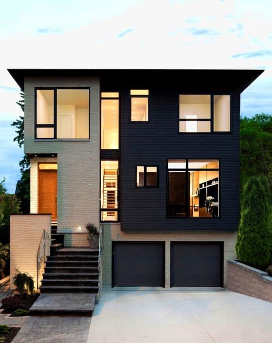 Contoh Desain Rumah Modern dengan Konsep Split Level