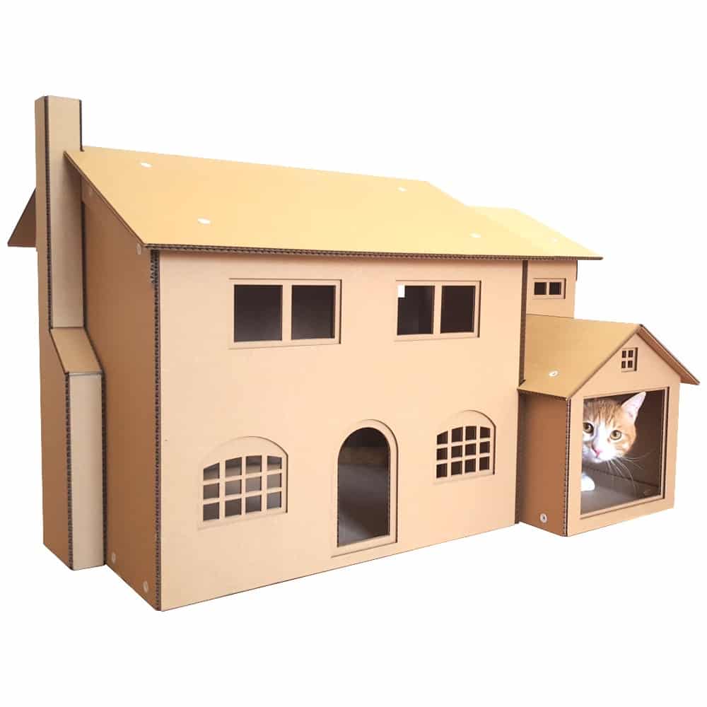 Contoh Desain Rumah dari Kardus untuk Kucing - Thegorbalsla