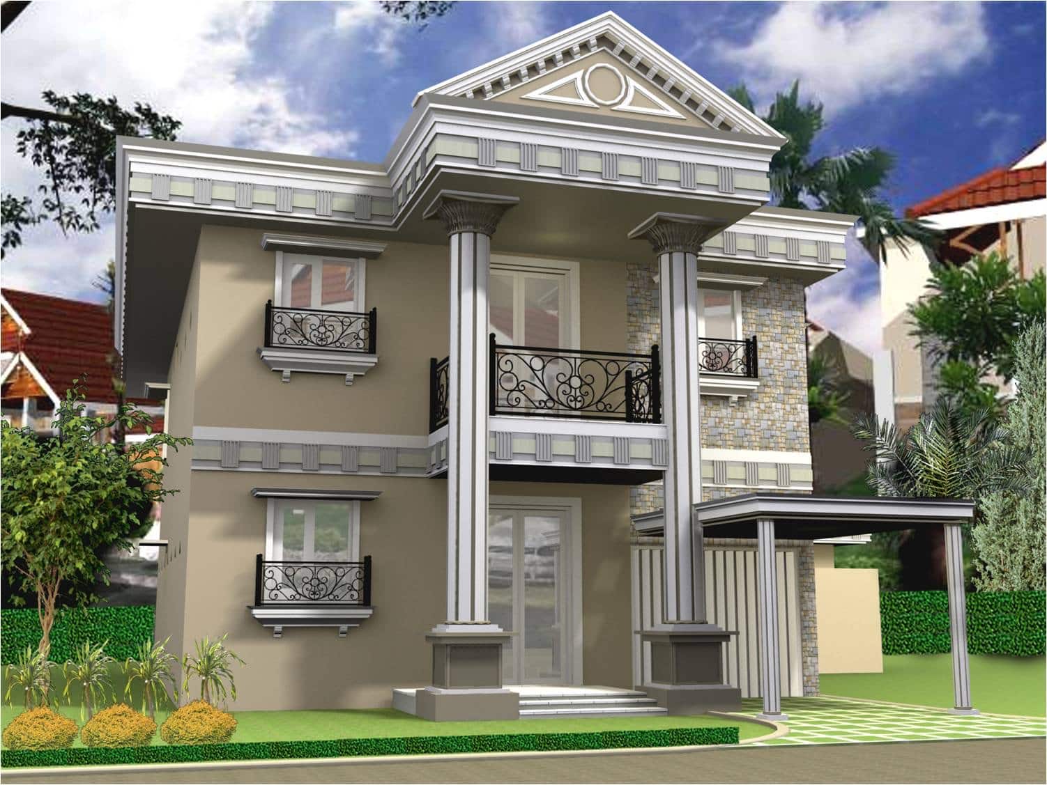 Desain Rumah  Mewah Gaya  Eropa 