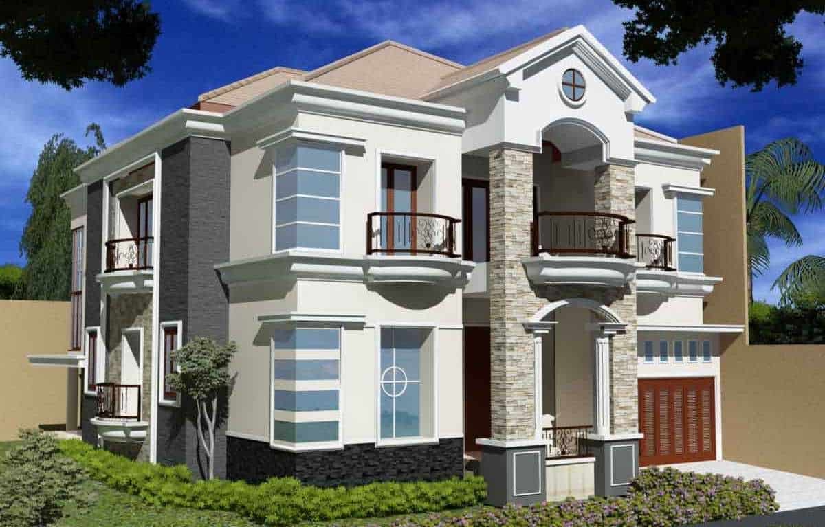 Contoh desain  rumah  industrial bertingkat  Thegorbalsla