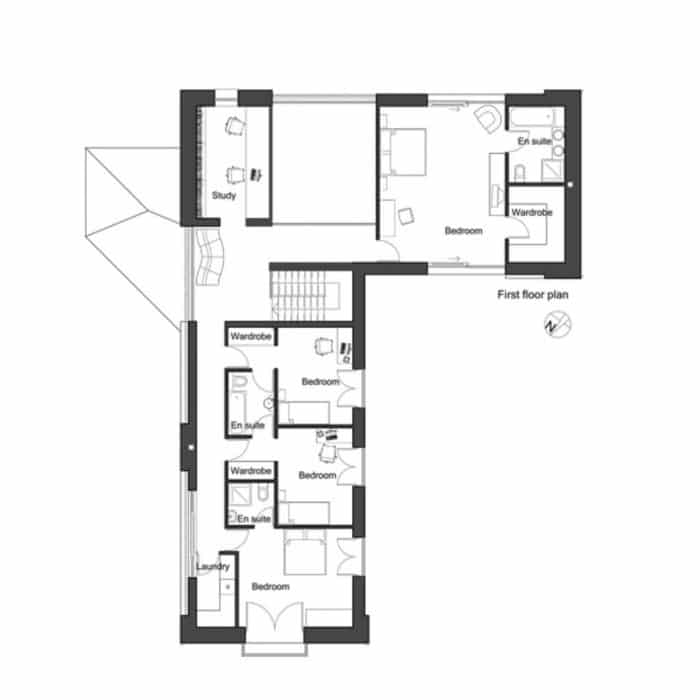 53+ Desain Rumah Minimalis Bentuk L HD