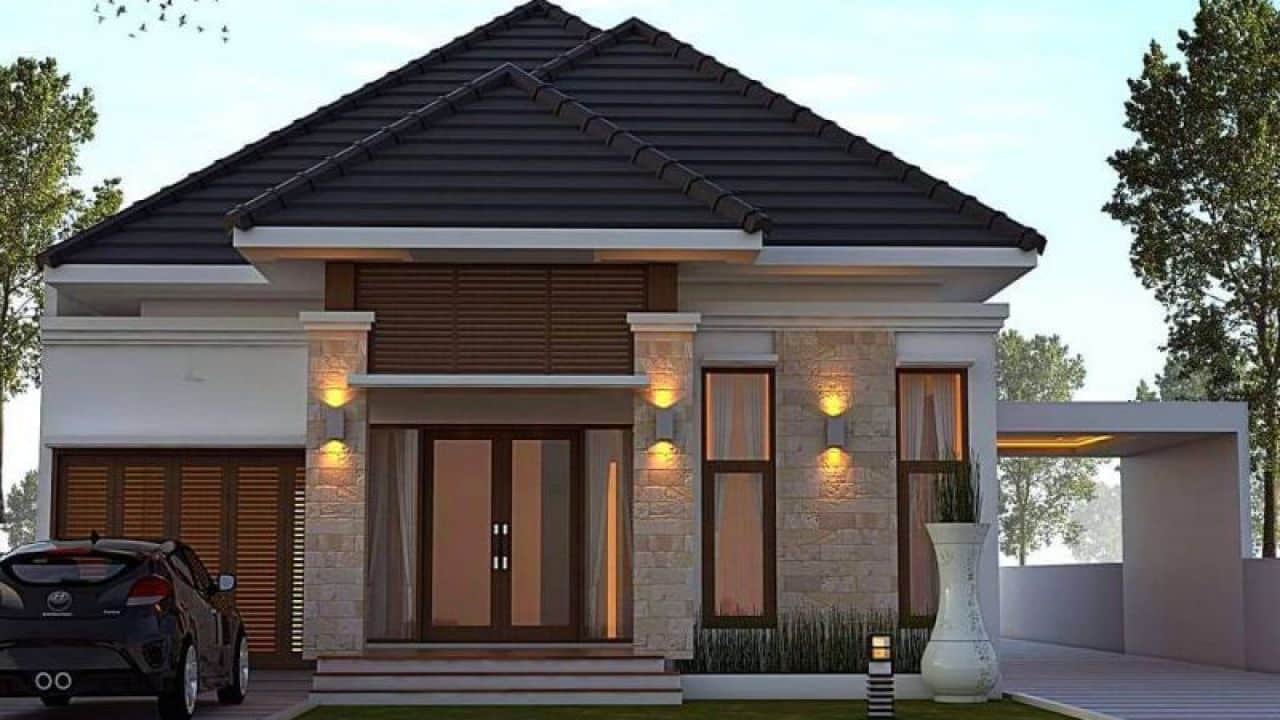 Desain Rumah Bagian Depan yang Menenangkan - Thegorbalsla