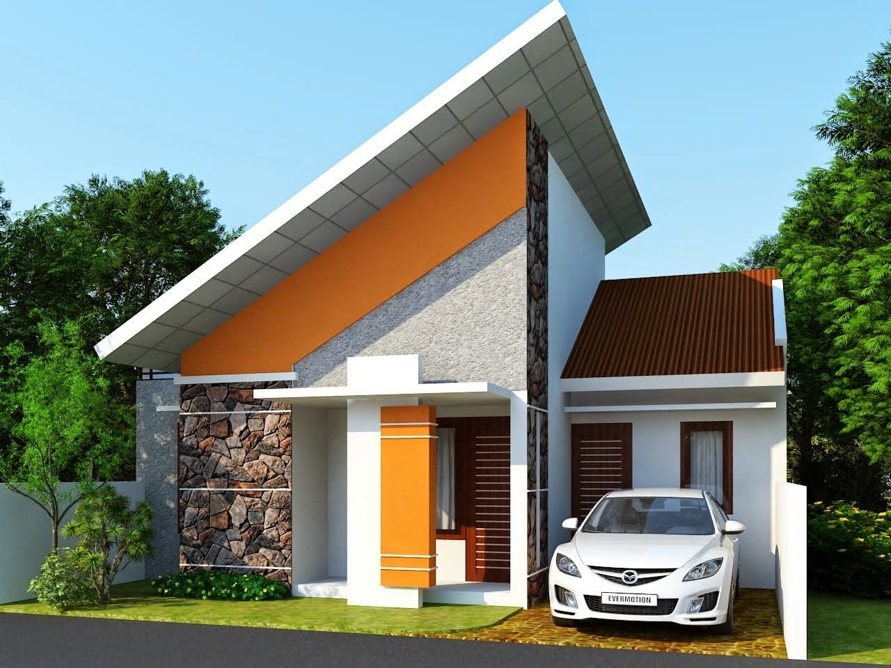 Desain Rumah Modern Unbalance - Thegorbalsla