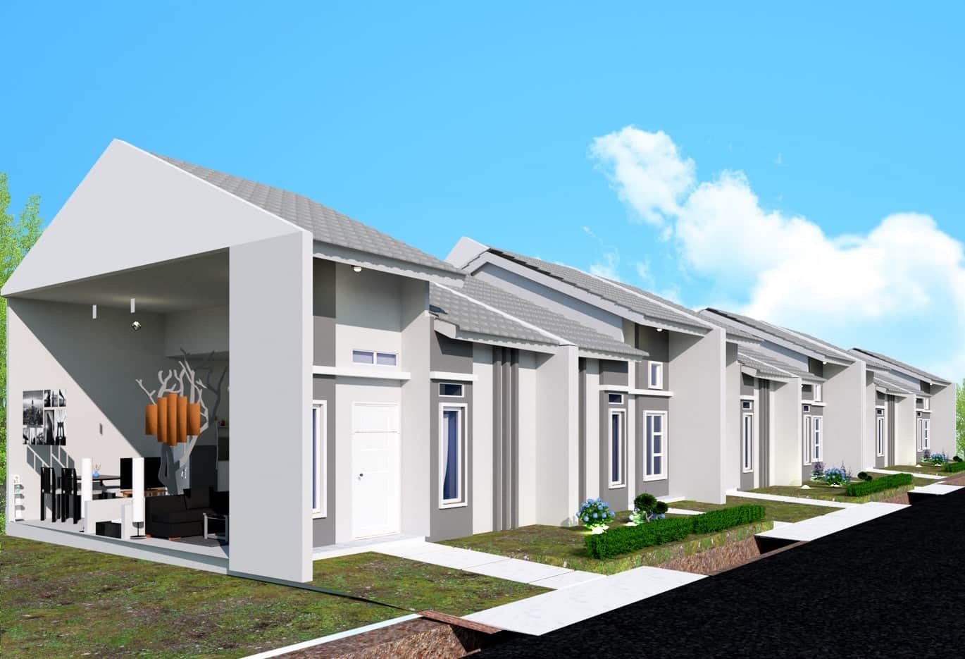 Desain rumah minimalis tanpa banyak ruangan - Thegorbalsla