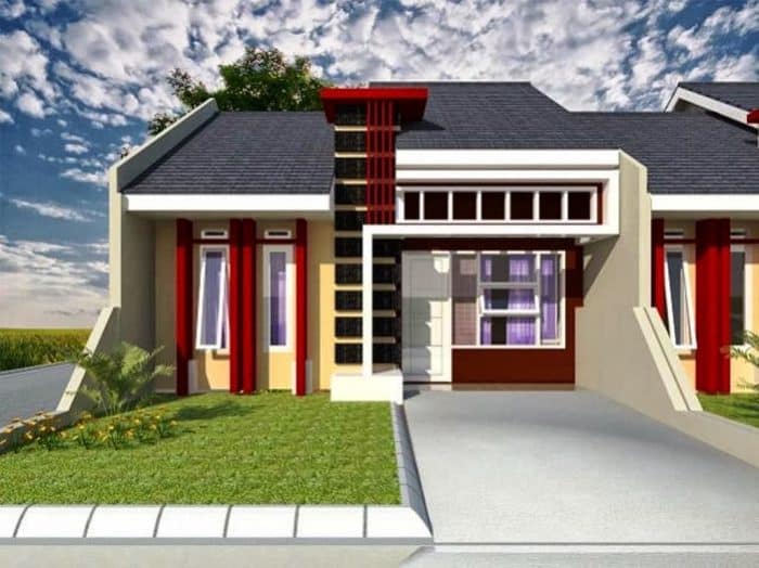 Garasi terbuka rumah minimalis ala perumnas