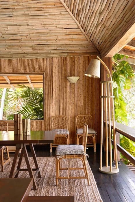 Kenyamanan Interior Rumah Bambu