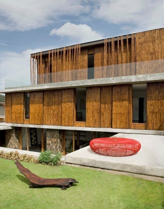 35 Contoh Desain  Rumah  Bambu  Elegan dan Minimalis 