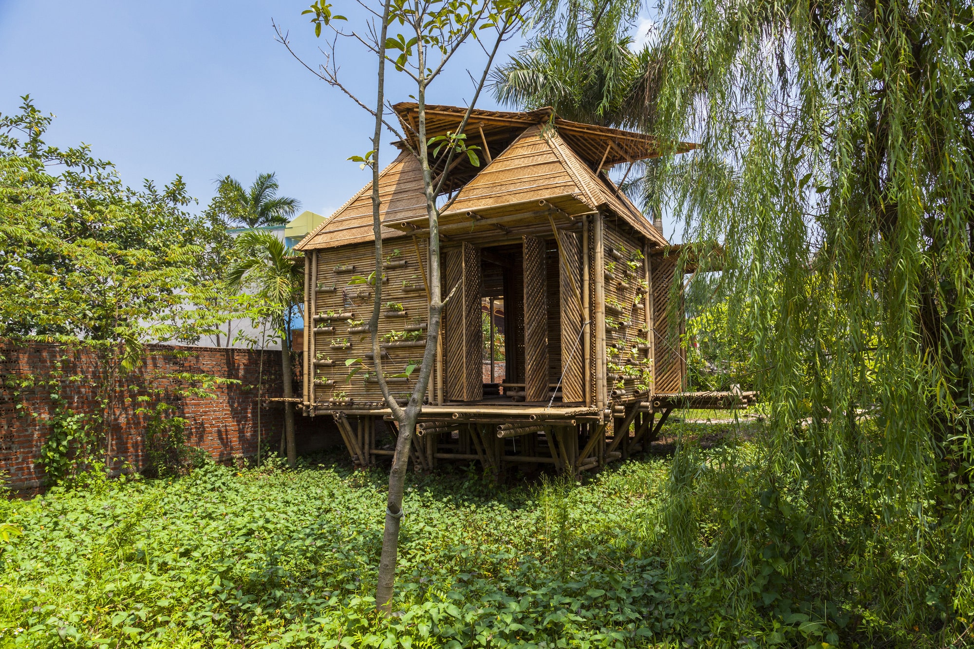  Rumah Bambu  di Pekarangan Thegorbalsla