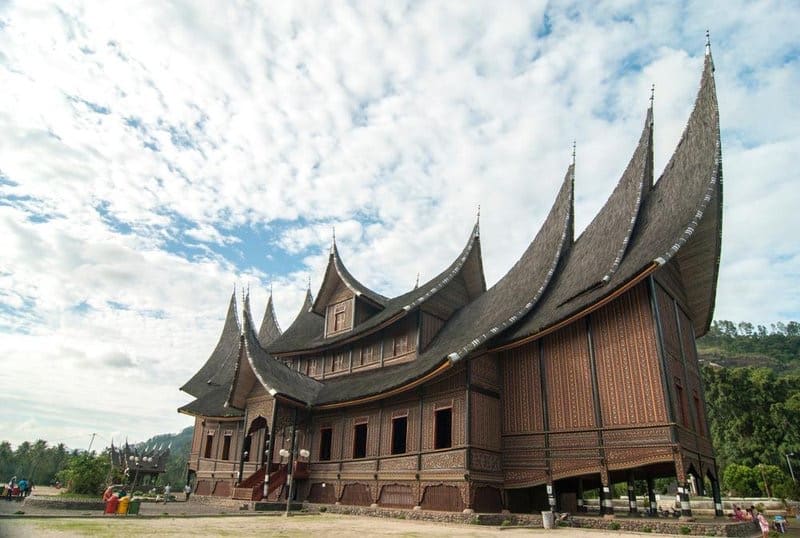  Rumah  Gadang  Dinding Bambu Thegorbalsla