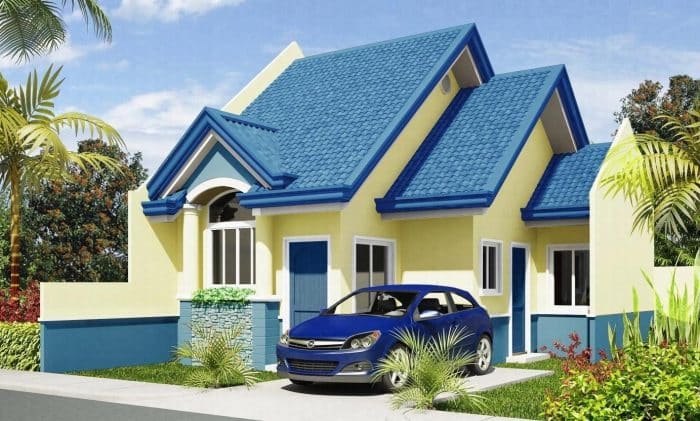 Rumah bergaya modern dengan garasi minimalis