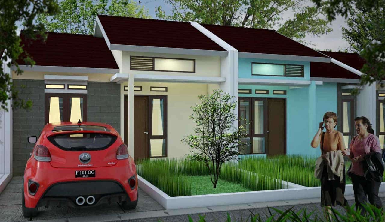 Contoh desain rumah tiga warna - Thegorbalsla
