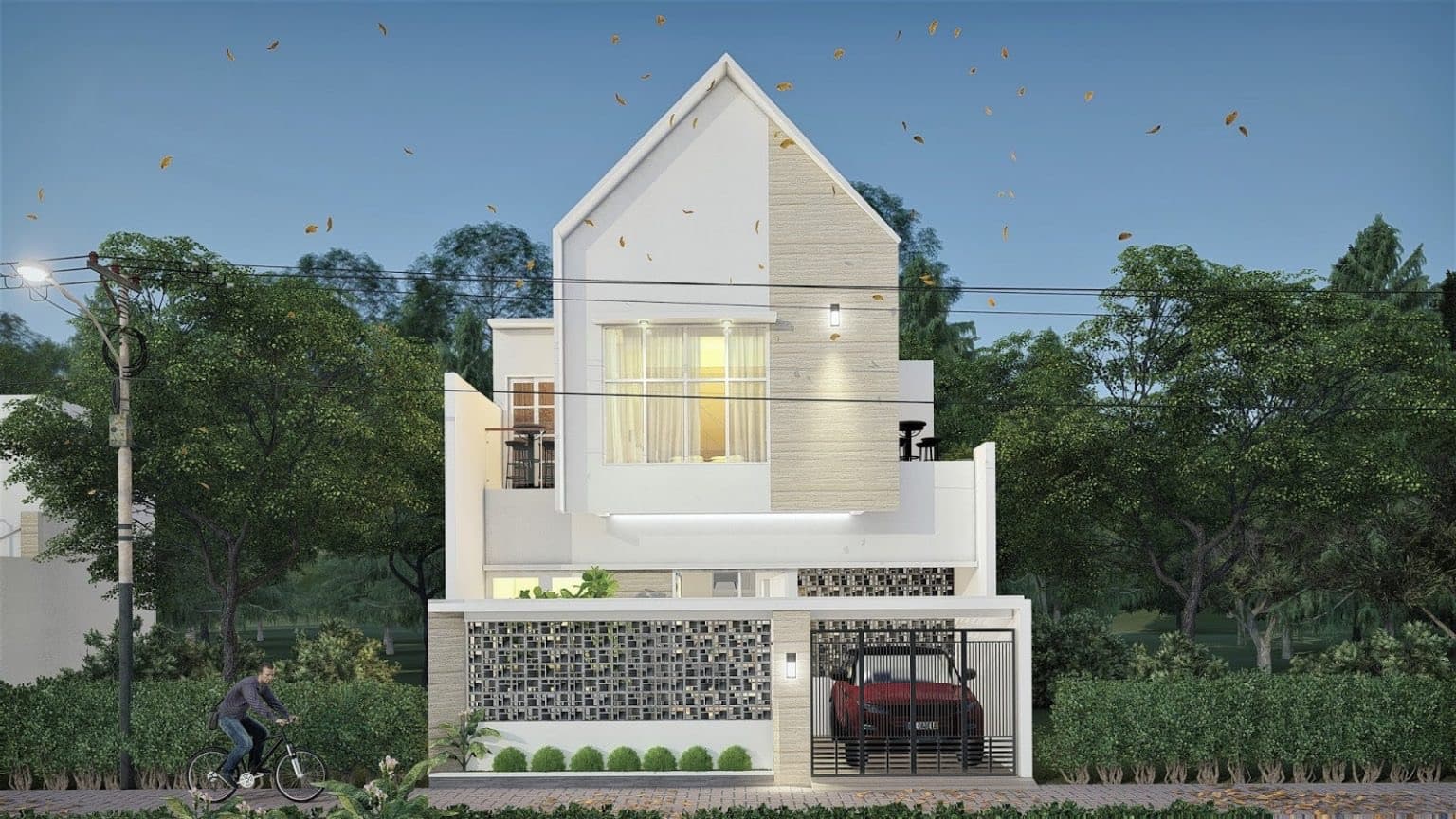 Rumah modern minimalis 2 lantai dengan lahan sempit - Thegorbalsla