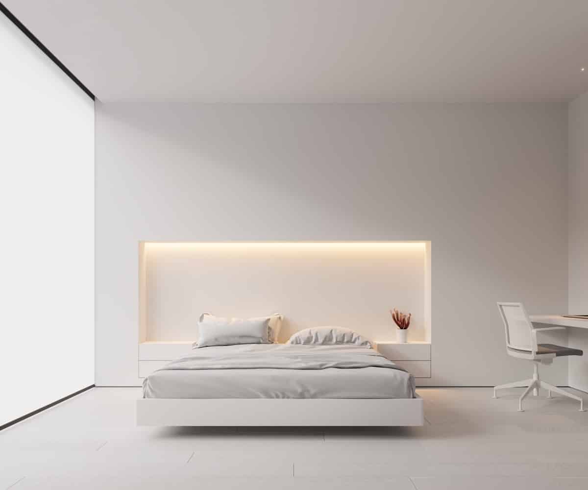 Desain Interior Kamar Tidur Sederhana Warna Putih Thegorbalsla