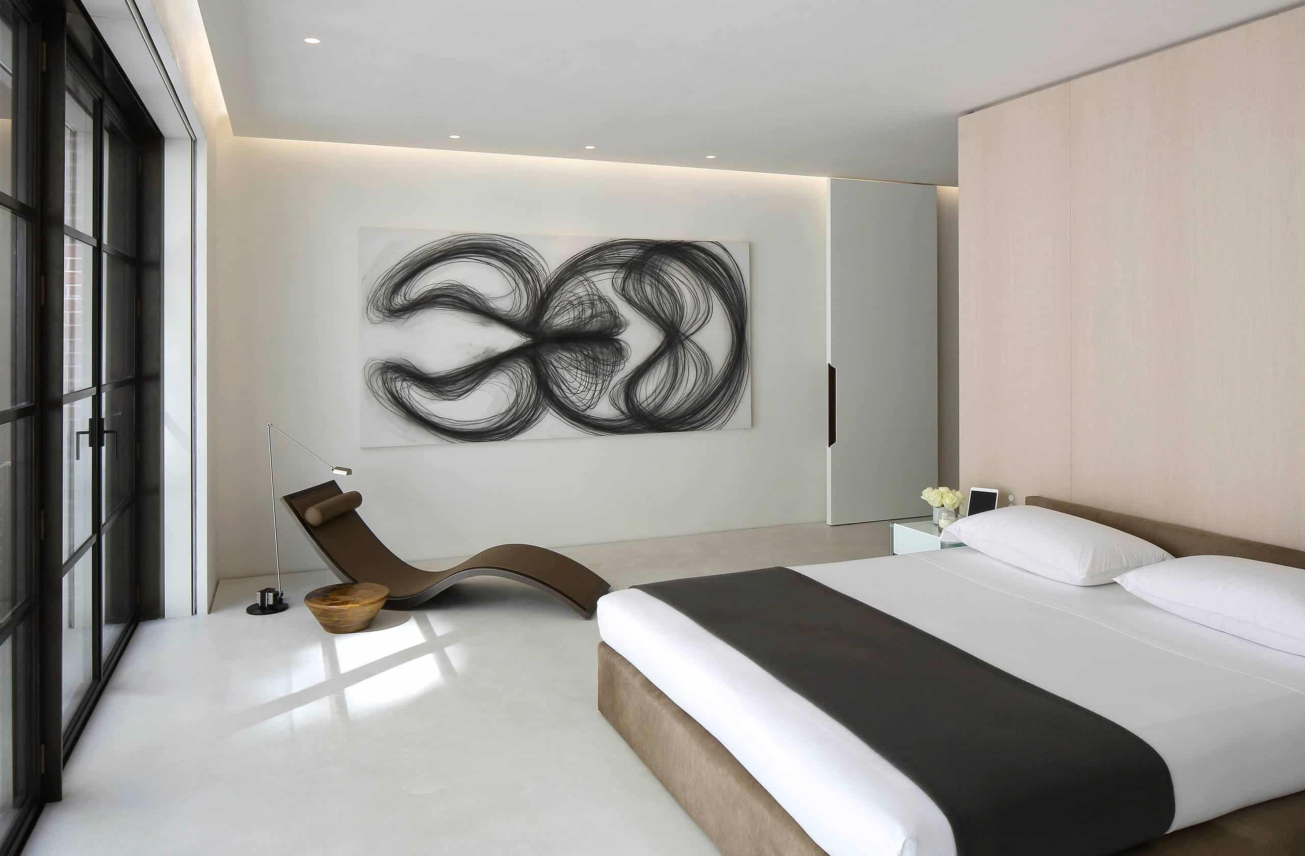 Desain Interior Kamar Tidur Simple Dengan Lukisan Sederhana - Thegorbalsla
