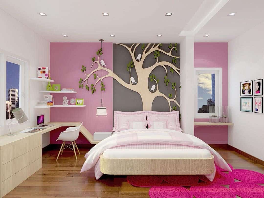 Inspirasi Desain  Kamar  Tidur 3x3  Berwarna Pink Thegorbalsla