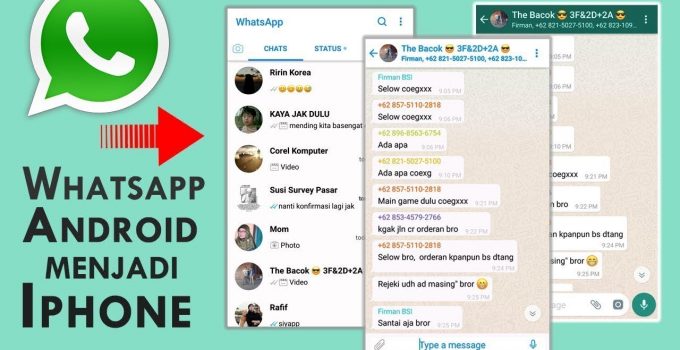 Cara Agar Tampilan Whatsapp Seperti Iphone Tanpa Aplikasi True