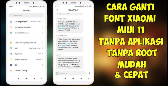 Cara Ganti Font Xiaomi Terbaru dan Termudah
