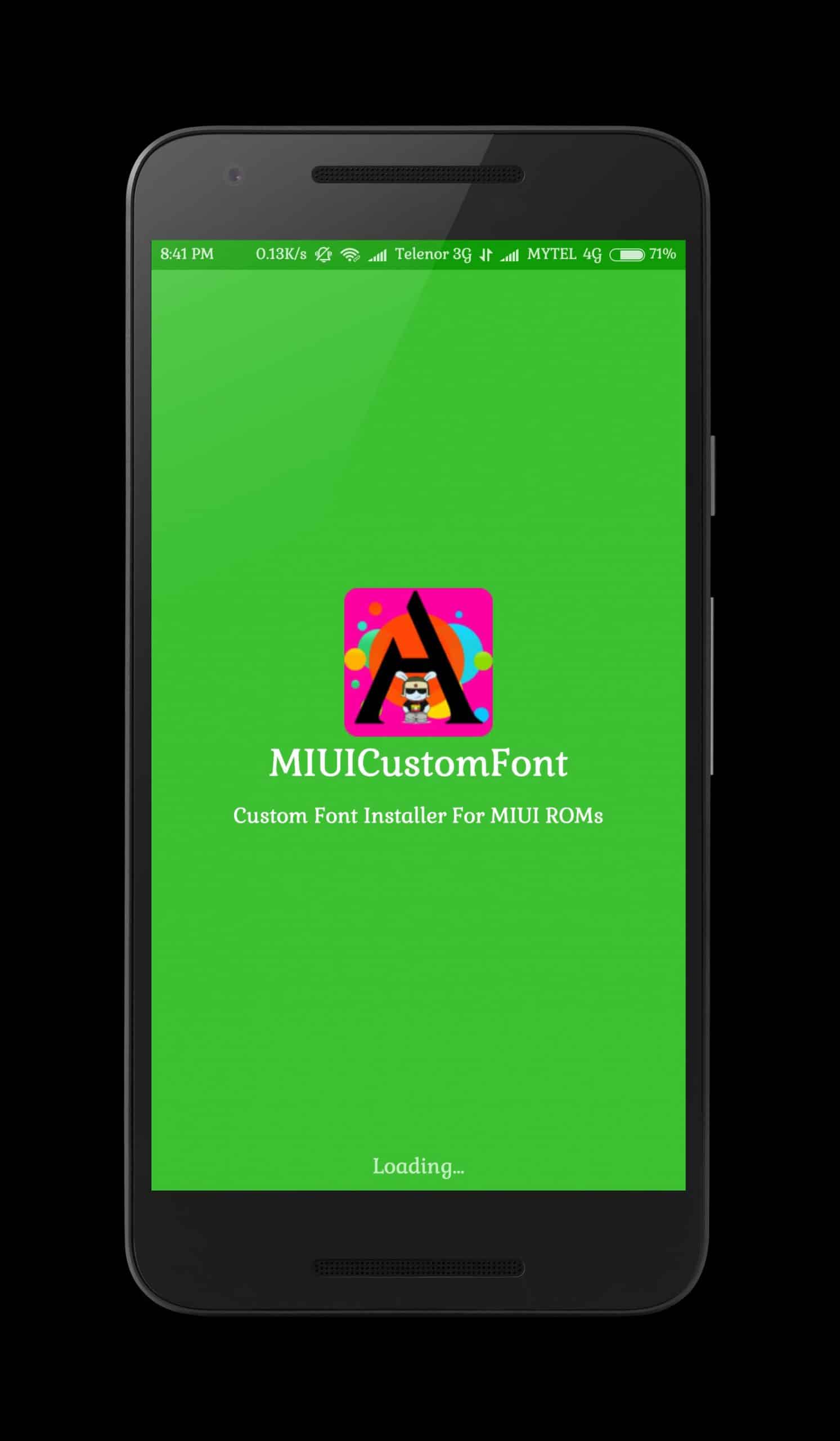 Download aplikasi MIUI Custome Font dan install