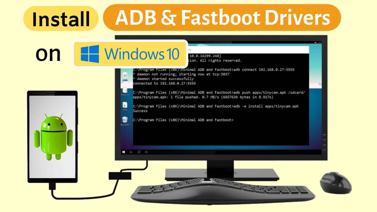 Download serta pasang software fastboot pada Pc